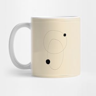 orbit line art Mug